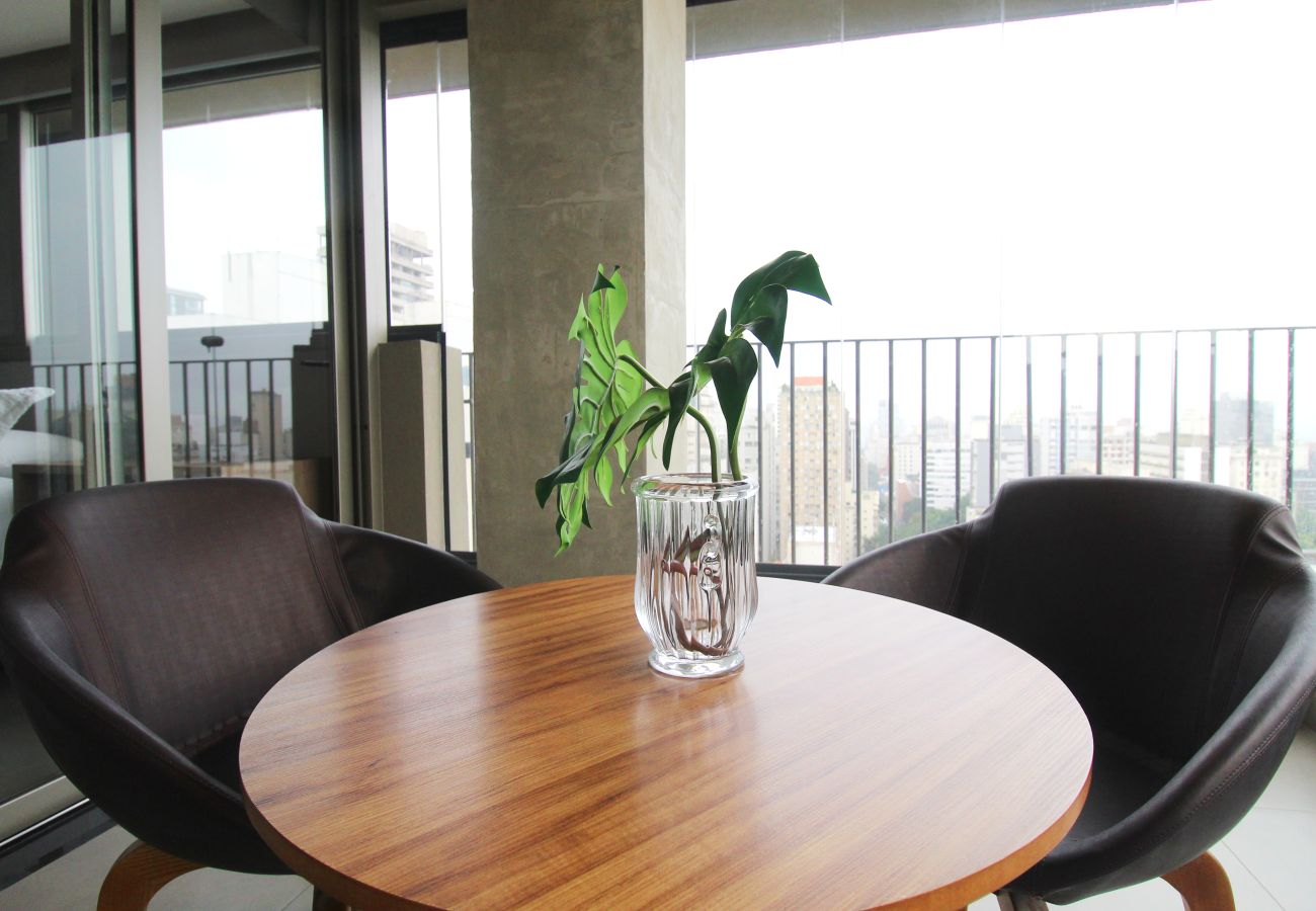 Estudio en São Paulo - Apto nos Jardins com Ar/Wifi/Piscina Estudio en São Paulo - Apto nos Jardins com Ar/Wifi/Piscina