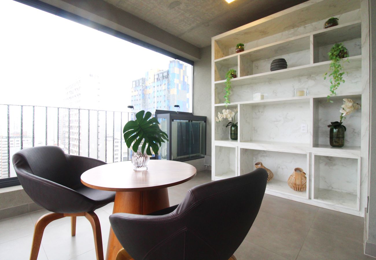 Estudio en São Paulo - Apto nos Jardins com Ar/Wifi/Piscina Estudio en São Paulo - Apto nos Jardins com Ar/Wifi/Piscina