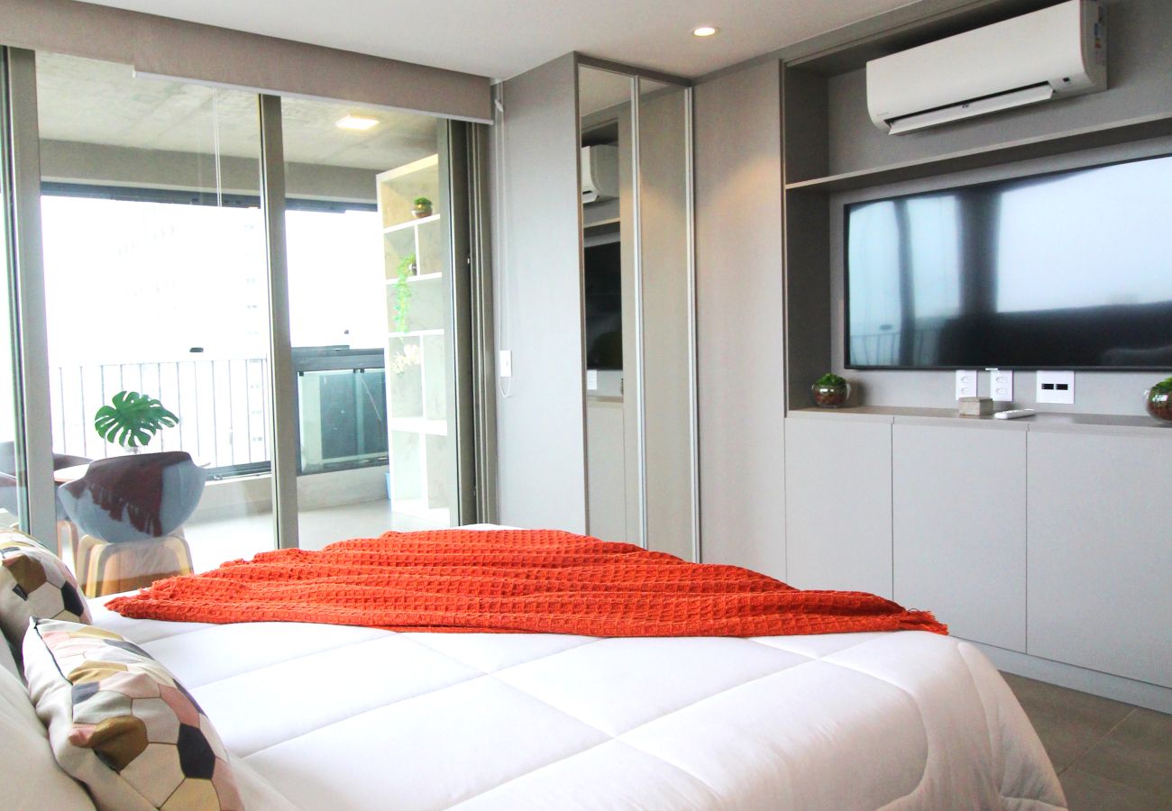 Estudio en São Paulo - Apto nos Jardins com Ar/Wifi/Piscina Estudio en São Paulo - Apto nos Jardins com Ar/Wifi/Piscina