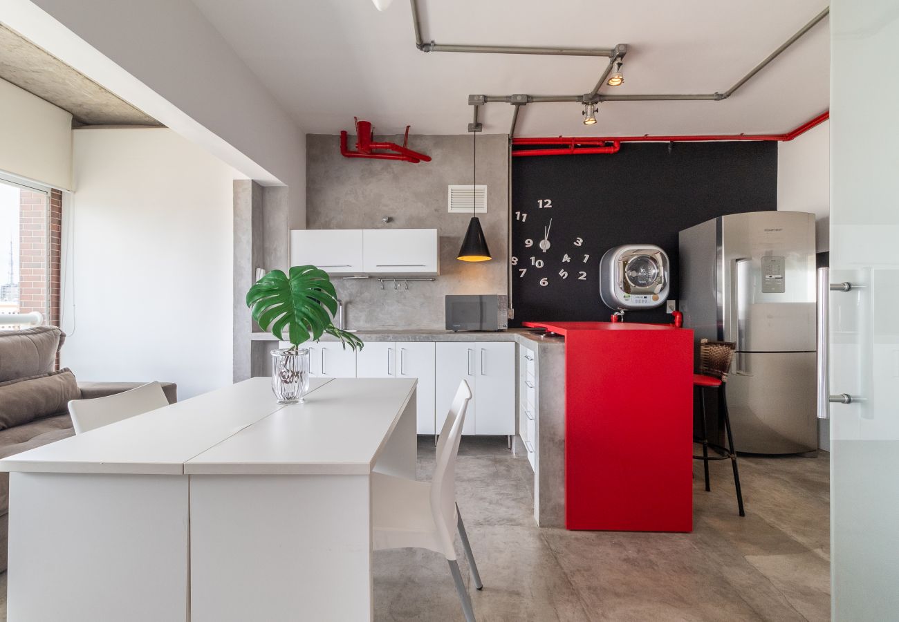 Estudio en São Paulo - Apto Paim moderno