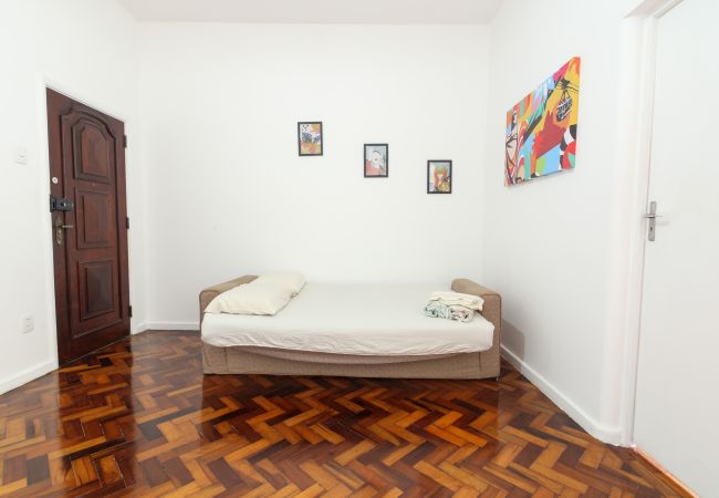 Apartamento en Rio de Janeiro - NS604| dormitorio y salón a 400 metros de la playa Apartamento en Rio de Janeiro - NS604| dormitorio y salón a 400 metros de la playa