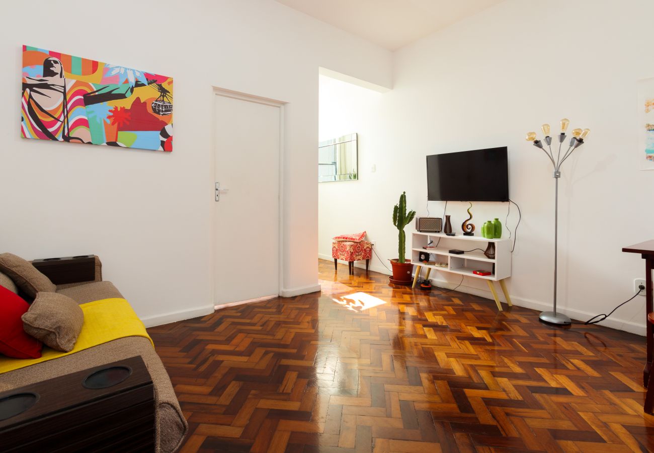 Apartamento en Rio de Janeiro - NS604| dormitorio y salón a 400 metros de la playa Apartamento en Rio de Janeiro - NS604| dormitorio y salón a 400 metros de la playa