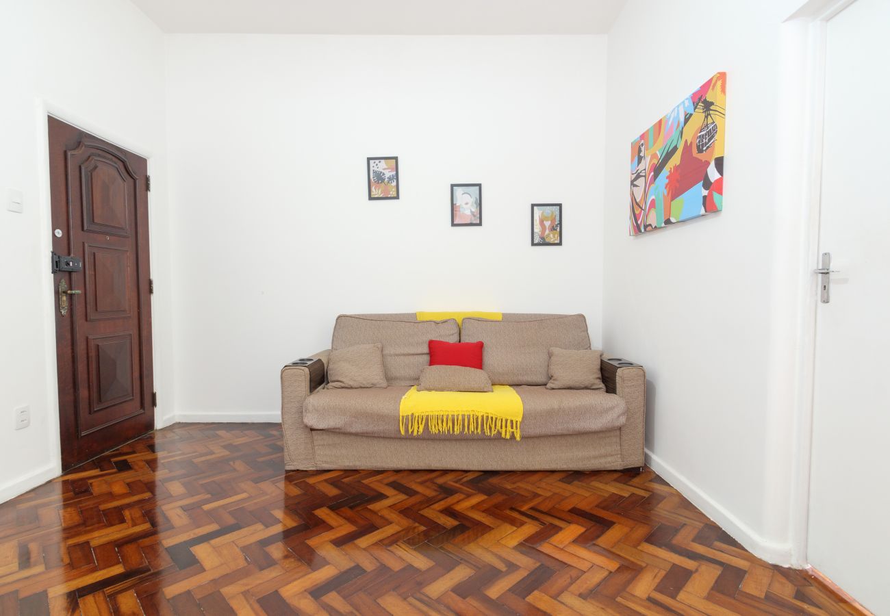 Apartamento en Rio de Janeiro - NS604| dormitorio y salón a 400 metros de la playa Apartamento en Rio de Janeiro - NS604| dormitorio y salón a 400 metros de la playa