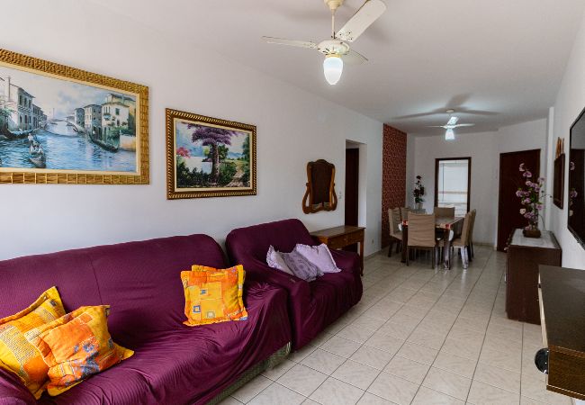 Apartamento en Praia Grande - Apto com bela vista a 100m da Praia da Guilhermina