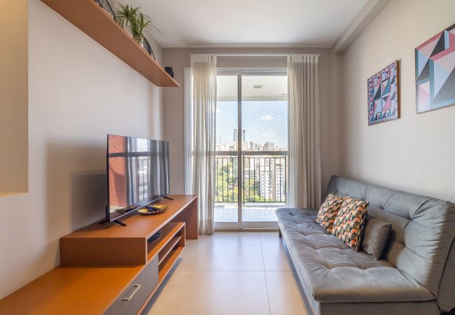 Apartamento en São Paulo - Apto 2 Quartos c/ piscina, academia, lavanderia e rede nas janelas Apartamento en São Paulo - Apto 2 Quartos c/ piscina, academia, lavanderia e rede nas janelas