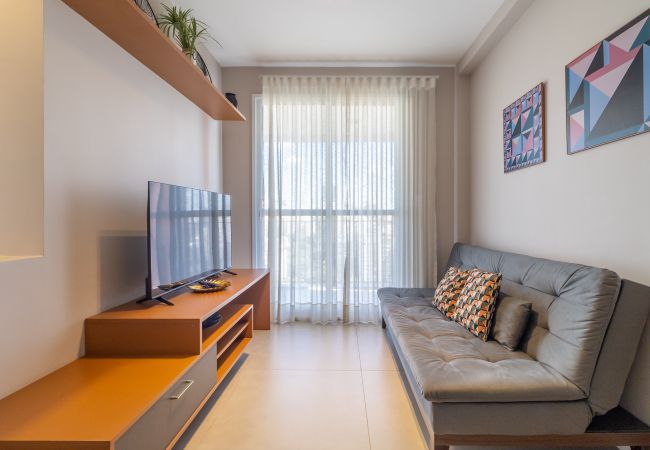 Apartamento en São Paulo - Apto 2 Quartos c/ piscina, academia, lavanderia e rede nas janelas Apartamento en São Paulo - Apto 2 Quartos c/ piscina, academia, lavanderia e rede nas janelas