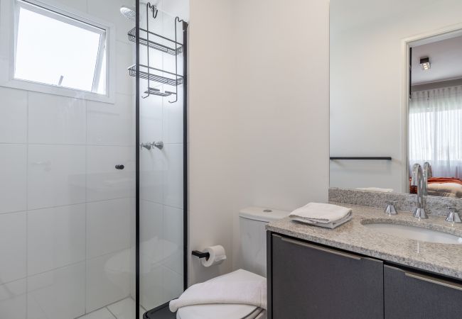 Apartamento en São Paulo - Apto 2 Quartos c/ piscina, academia, lavanderia e rede nas janelas Apartamento en São Paulo - Apto 2 Quartos c/ piscina, academia, lavanderia e rede nas janelas