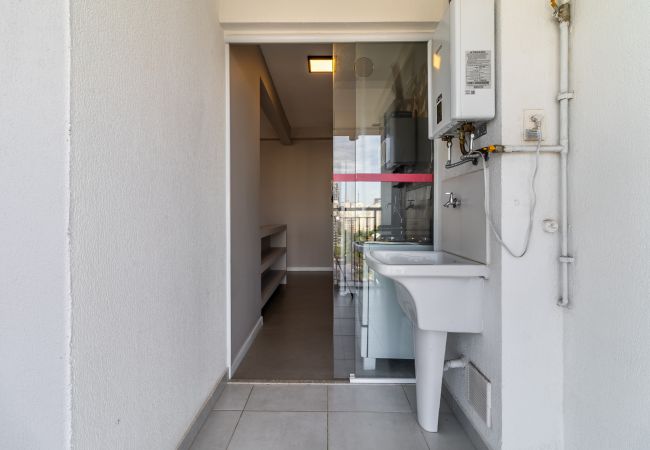 Apartamento en São Paulo - Apto 2 Quartos c/ piscina, academia, lavanderia e rede nas janelas Apartamento en São Paulo - Apto 2 Quartos c/ piscina, academia, lavanderia e rede nas janelas