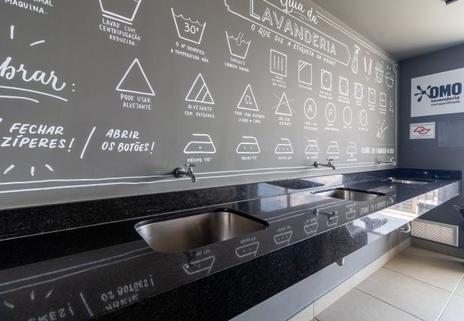 Apartamento en São Paulo - Apto 2 Quartos c/ piscina, academia, lavanderia e rede nas janelas Apartamento en São Paulo - Apto 2 Quartos c/ piscina, academia, lavanderia e rede nas janelas