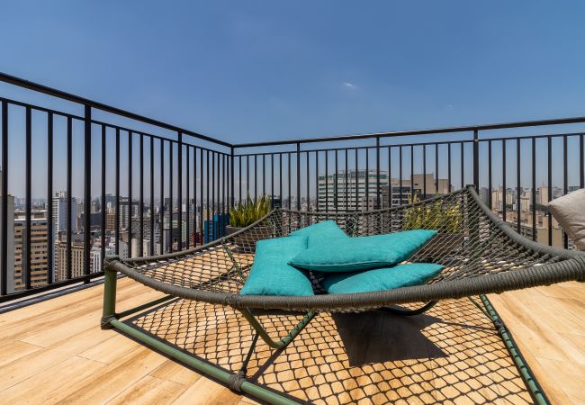 Apartamento en São Paulo - Apto 2 Quartos c/ piscina, academia, lavanderia e rede nas janelas Apartamento en São Paulo - Apto 2 Quartos c/ piscina, academia, lavanderia e rede nas janelas