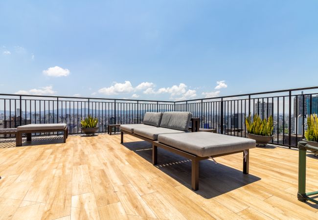 Apartamento en São Paulo - Apto 2 Quartos c/ piscina, academia, lavanderia e rede nas janelas Apartamento en São Paulo - Apto 2 Quartos c/ piscina, academia, lavanderia e rede nas janelas