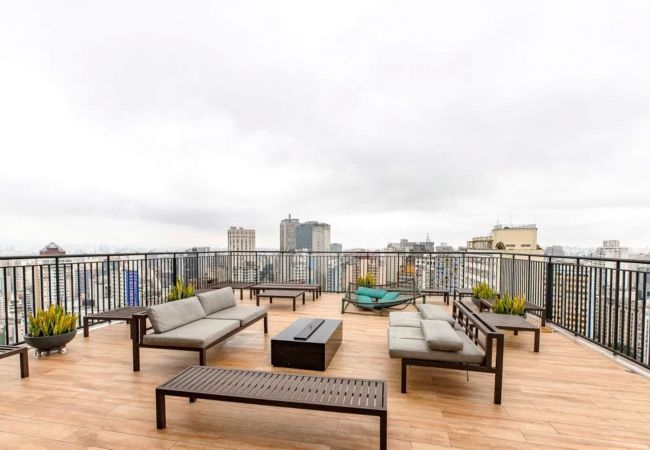 Apartamento en São Paulo - Apto 2 Quartos c/ piscina, academia, lavanderia e rede nas janelas Apartamento en São Paulo - Apto 2 Quartos c/ piscina, academia, lavanderia e rede nas janelas