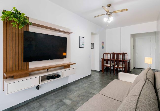 Apartamento en Praia Grande - Apto a 150m da Praia da Aviação, na Praia Grande