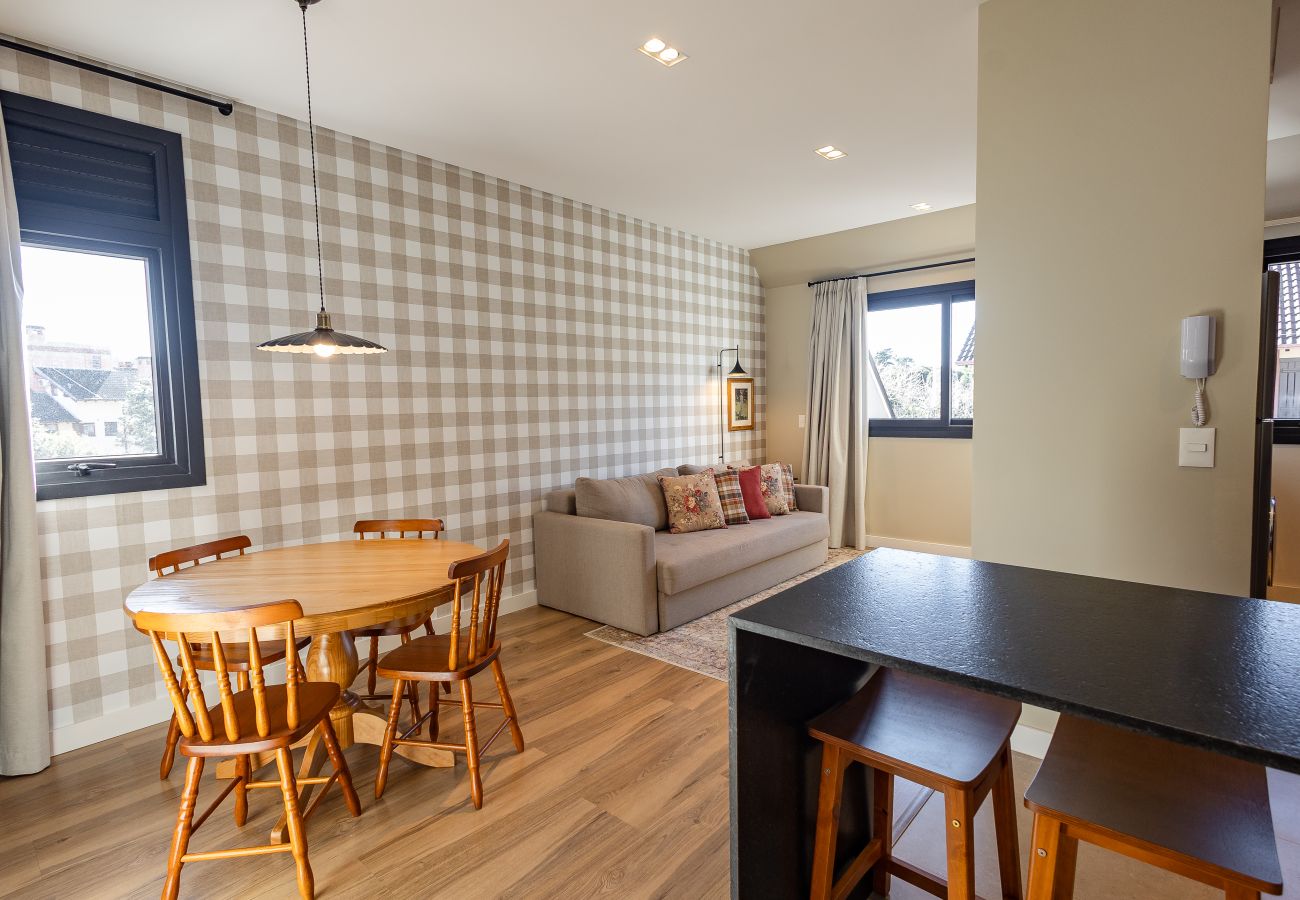 Apartamento en Gramado - Luxuoso apartamento no centro, a 400m da Rua Coberta