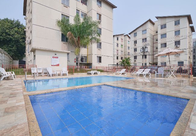 Apartamento en Rio de Janeiro - Flat confortável com Wi-Fi em Santa Cruz/RJ