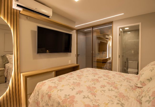 Apartamento en Fortaleza - Apto confortável com WI-FI e churrasqueira Apartamento en Fortaleza - Apto confortável com WI-FI e churrasqueira
