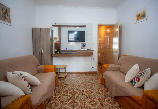 Apartamento en Praia Grande - Apto com WiFi a 300 metros da Praia do Boqueirão