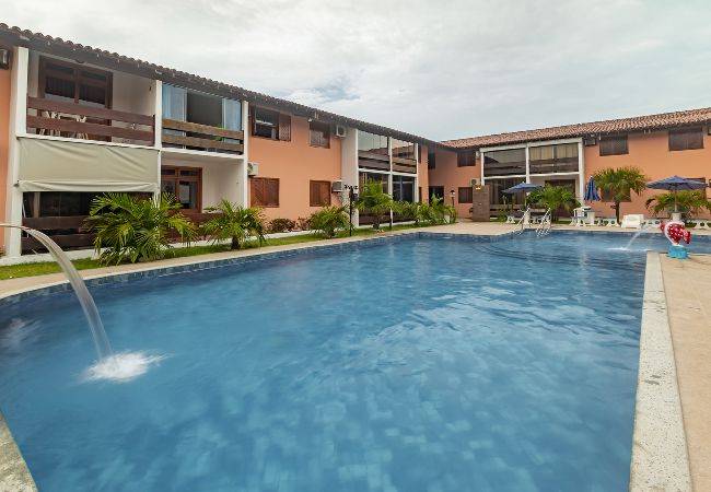 Apartamento en Porto Seguro - Apart-hotel a 400m da Praia de Taperapuan