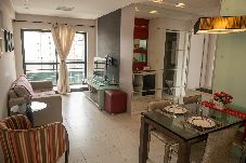 Apartamento en Recife - Apartamento confortável c piscina a 100m da praia