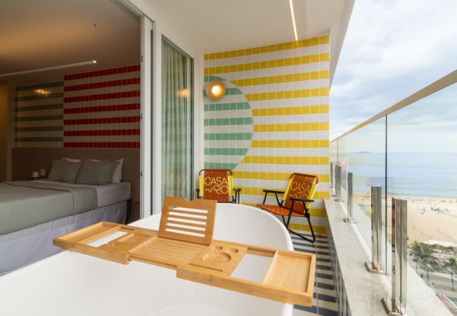 Apartamento en Rio de Janeiro - Vista al mar y balcón con bañera | Q4 Apartamento en Rio de Janeiro - Vista al mar y balcón con bañera | Q4