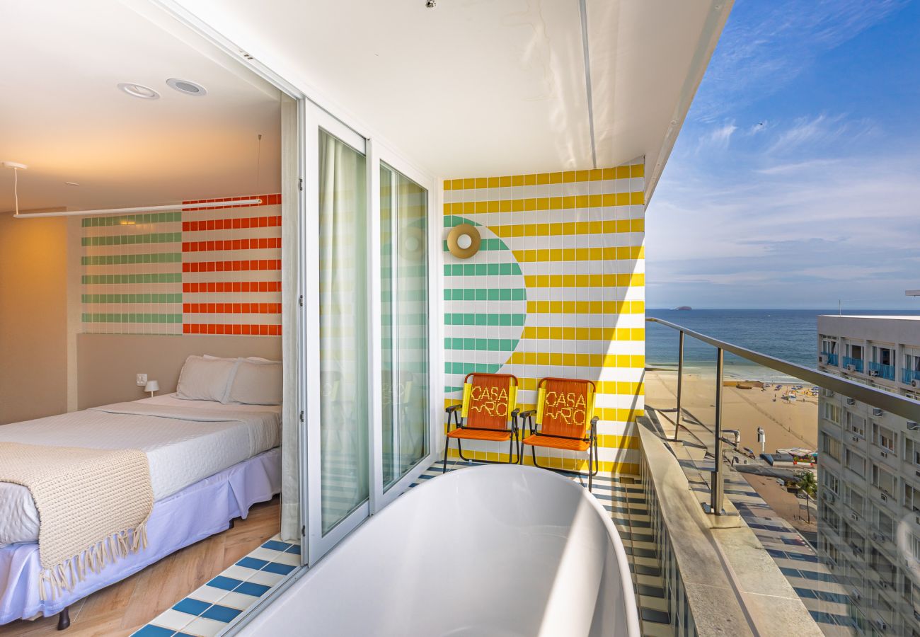 Apartamento en Rio de Janeiro - Vista al mar y balcón con bañera | Q4 Apartamento en Rio de Janeiro - Vista al mar y balcón con bañera | Q4