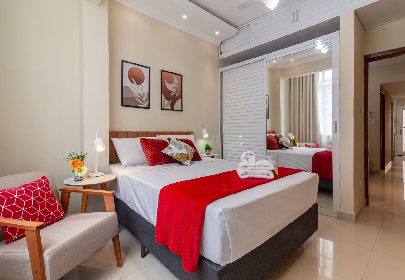 Apartamento en Rio de Janeiro - Acogedor en Copacabana a 7 minutos de la playa | FM211 Apartamento en Rio de Janeiro - Acogedor en Copacabana a 7 minutos de la playa | FM211