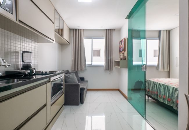 Apartamento en Salvador - Loft pet-friendly c/ Wi-Fi à 100m da praia Apartamento en Salvador - Loft pet-friendly c/ Wi-Fi à 100m da praia