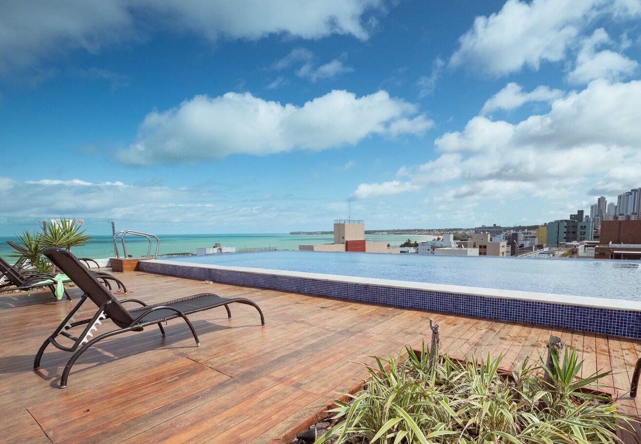 Apartamento en João Pessoa - Apto c ótima localização à 120m da praia de Tambaú