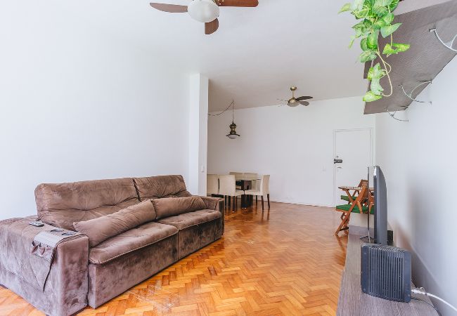 Apartamento en Rio de Janeiro - Apto a 850m da Praia de Copacabana com Ar e Wi-Fi