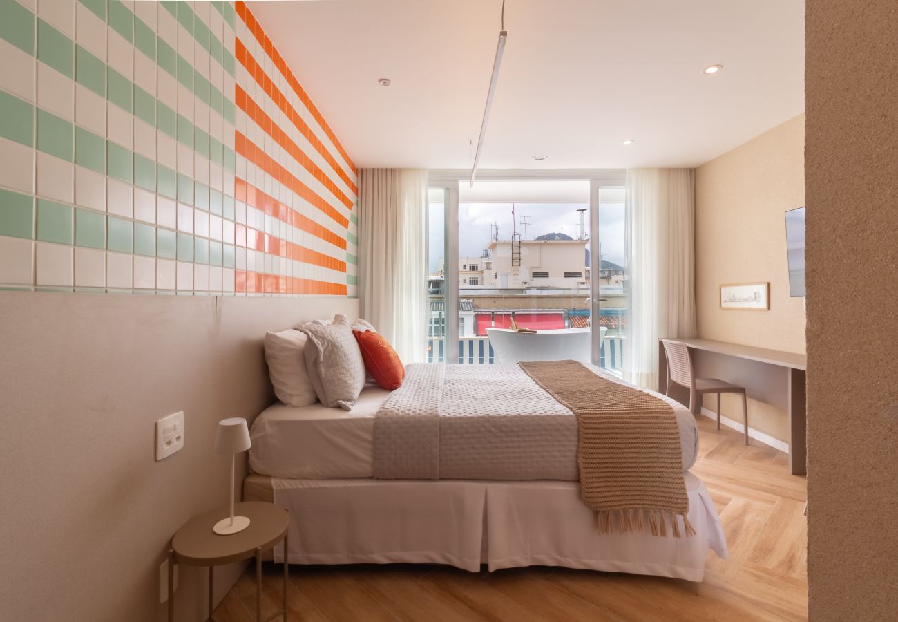 Apartamento en Rio de Janeiro - Vista al mar y balc&oacute;n con ba&ntilde;era | Q3 Apartamento en Rio de Janeiro - Vista al mar y balc&oacute;n con ba&ntilde;era | Q3