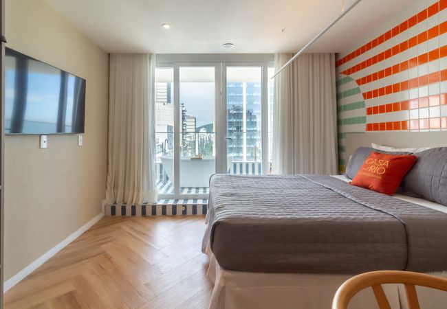 Apartamento en Rio de Janeiro - Vista para o Mar e Varanda com Banheira | Q22 Apartamento en Rio de Janeiro - Vista para o Mar e Varanda com Banheira | Q22