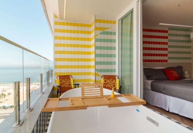 Apartamento en Rio de Janeiro - Vista para o Mar e Varanda com Banheira | Q22 Apartamento en Rio de Janeiro - Vista para o Mar e Varanda com Banheira | Q22