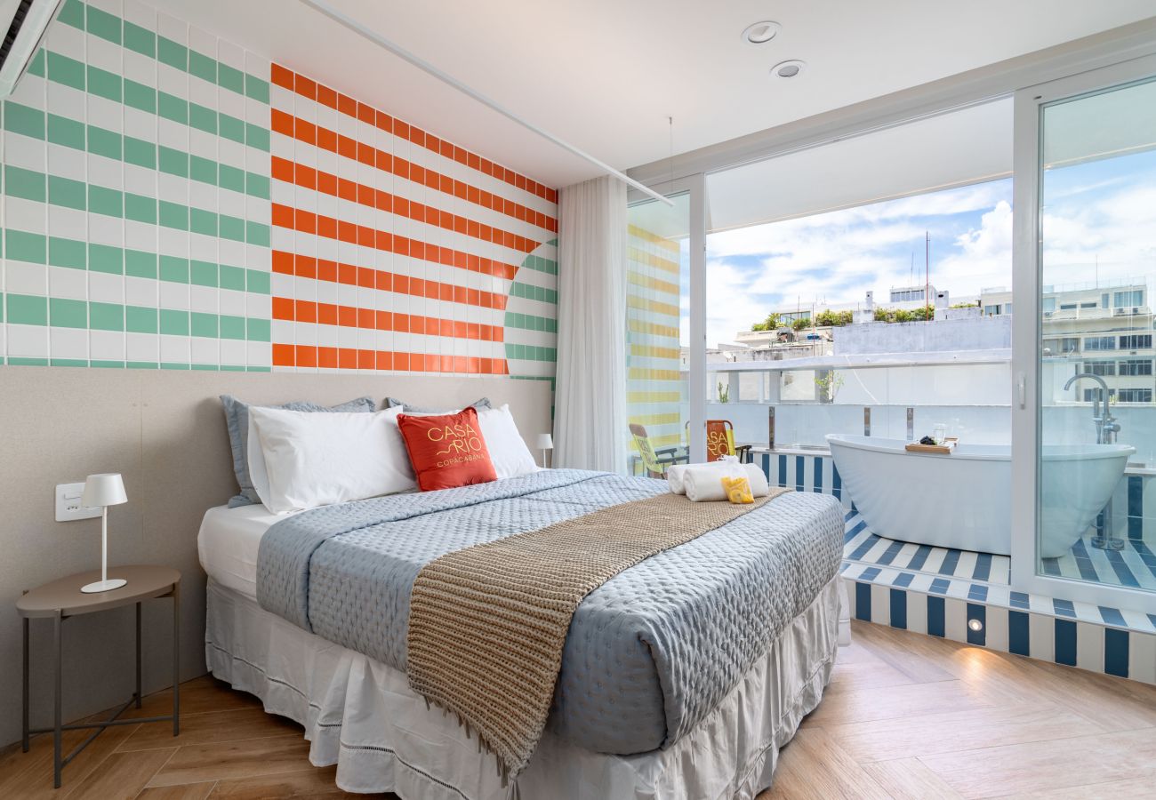 Apartamento en Rio de Janeiro - Vista al mar y balc&oacute;n con ba&ntilde;era | Q11 Apartamento en Rio de Janeiro - Vista al mar y balc&oacute;n con ba&ntilde;era | Q11