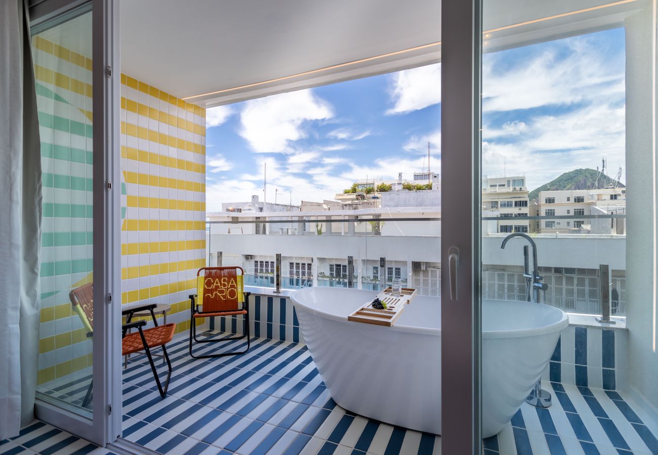 Apartamento en Rio de Janeiro - Vista al mar y balc&oacute;n con ba&ntilde;era | Q11 Apartamento en Rio de Janeiro - Vista al mar y balc&oacute;n con ba&ntilde;era | Q11