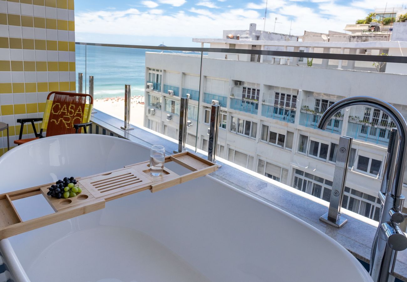 Apartamento en Rio de Janeiro - Vista al mar y balc&oacute;n con ba&ntilde;era | Q11 Apartamento en Rio de Janeiro - Vista al mar y balc&oacute;n con ba&ntilde;era | Q11
