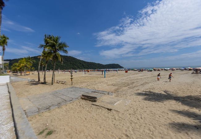 Apartamento en Praia Grande - Apto com ar e WiFi a 200m da Praia Canto do Forte