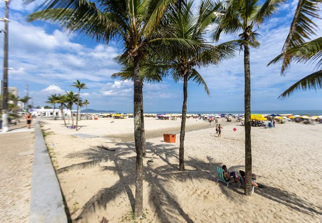 Apartamento en Praia Grande - Apto a 260m do mar com ar-condicionado e Wi-Fi Apartamento en Praia Grande - Apto a 260m do mar com ar-condicionado e Wi-Fi