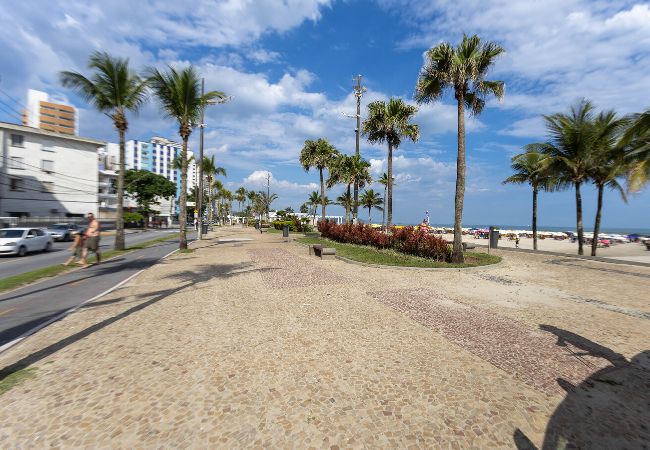 Apartamento en Praia Grande - Apto a 260m do mar com ar-condicionado e Wi-Fi Apartamento en Praia Grande - Apto a 260m do mar com ar-condicionado e Wi-Fi