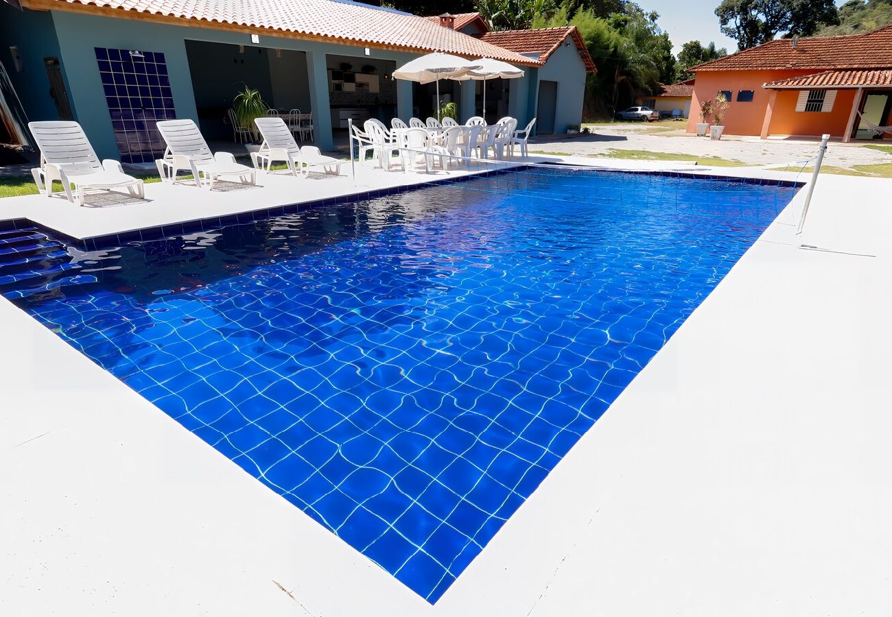 Casa en Socorro - Chácara com piscina, área gourmet equipada e Wi-Fi