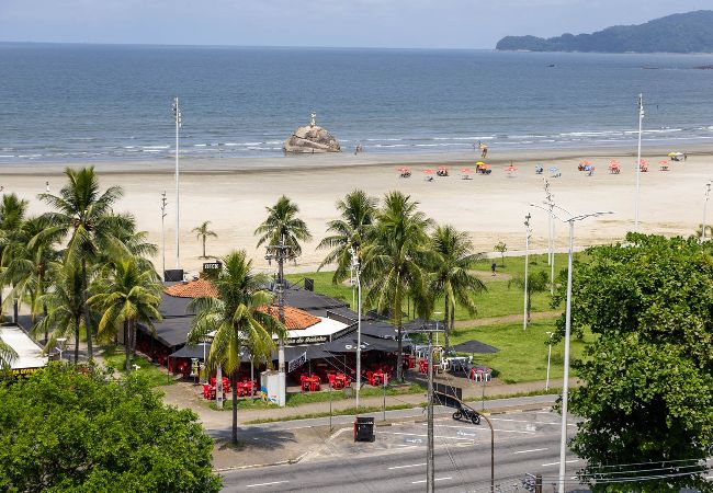 Apartamento en São Vicente - Ótimo apartamento a 200m do mar com WiFi