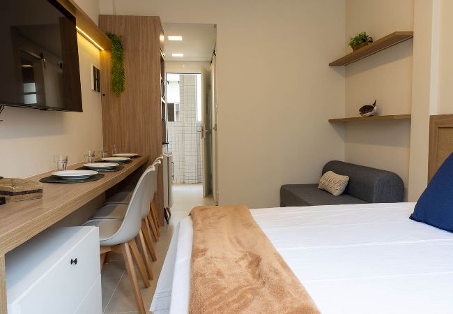 Apartamento en Santos - Confortável Apartamento com Wi-Fi, pé na areia  Apartamento en Santos - Confortável Apartamento com Wi-Fi, pé na areia