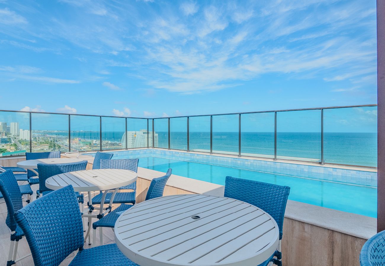 Apartamento en Salvador - Stúdio com Wi-Fi próximo do mar com vista incrível