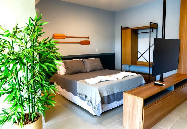 Apartamento en Ubatuba - Apto c área gourmet a 300m da Praia das Toninhas Apartamento en Ubatuba - Apto c área gourmet a 300m da Praia das Toninhas