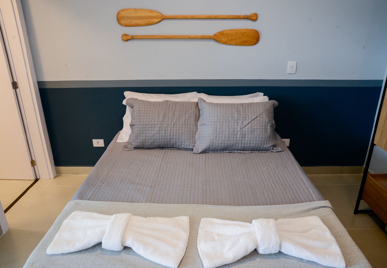 Apartamento en Ubatuba - Apto c área gourmet a 300m da Praia das Toninhas Apartamento en Ubatuba - Apto c área gourmet a 300m da Praia das Toninhas