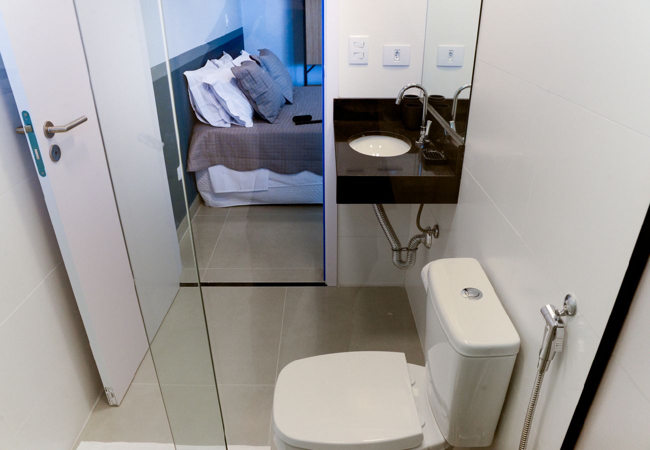 Apartamento en Ubatuba - Apto c área gourmet a 300m da Praia das Toninhas Apartamento en Ubatuba - Apto c área gourmet a 300m da Praia das Toninhas