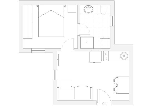 Apartamento en Madrid - Alquiler Mensual en Madrid – Piso moderno de 1 dormitorio Apartamento en Madrid - Alquiler Mensual en Madrid – Piso moderno de 1 dormitorio