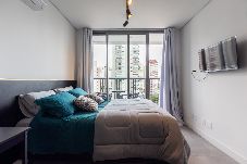 Apartamento en São Paulo - Studio c/ piscina, Wi-Fi e ar na Vila Gomes Cardim