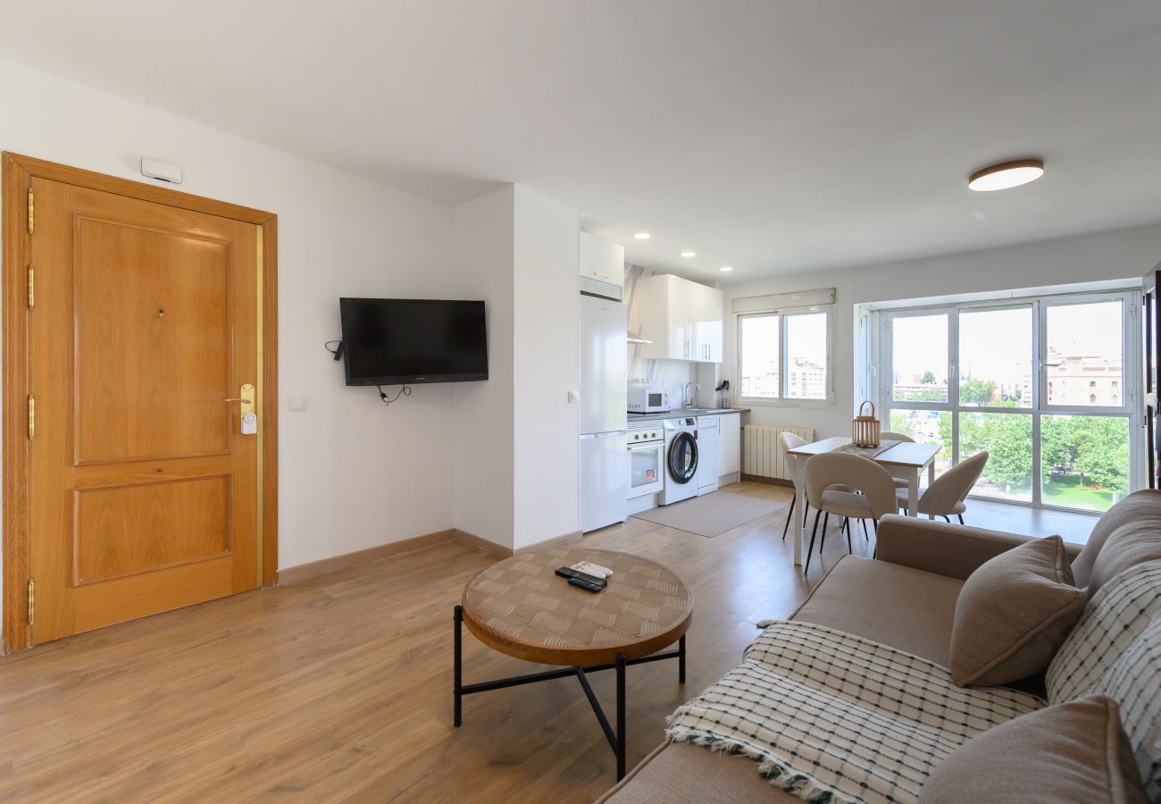 Apartamento en Madrid - Piso moderno de 1 dormitorio con ventanales y sofá cama para invitados en Madrid.Temporal  Apartamento en Madrid - Piso moderno de 1 dormitorio con ventanales y sofá cama para invitados en Madrid.Temporal