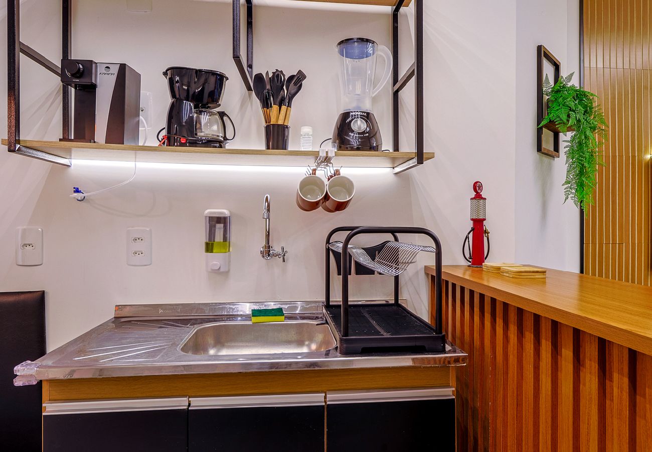 Apartamento en Rio de Janeiro - Studio completo c/ Wi-Fi e varanda no Centro Apartamento en Rio de Janeiro - Studio completo c/ Wi-Fi e varanda no Centro