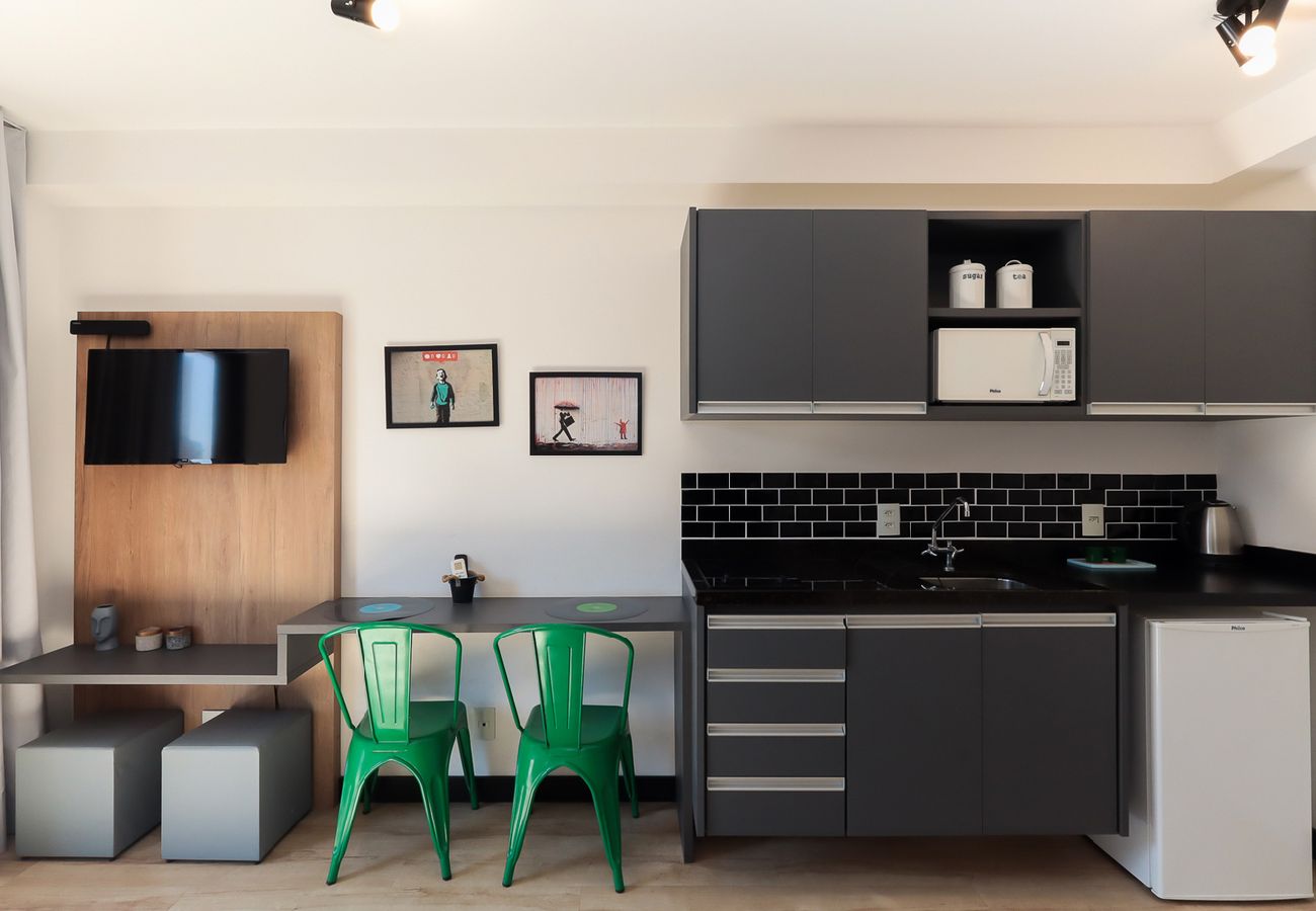 Apartamento en São Paulo - Flat com academia próximo à estação da Luz Apartamento en São Paulo - Flat com academia próximo à estação da Luz